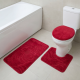 TOILET SET BURGANDY