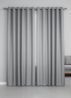 LEE TEXTURED EYELET CURTAIN CHARCOAL