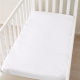 BABY COT FITTED SHEET WHITE