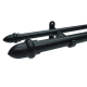 CURTAIN ROD SET 9 PIECE BLACK