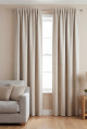 BLOCKOUT EMBOSSED TAPED CURTAIN TAUPE