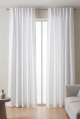 CASSIDY TAPED CURTAIN WHITE
