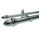 CURTAIN ROD SET 9 PIECE CHROME