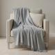 MULTI STRIP THROW GREY