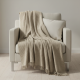 MULTI STRIP THROW TAUPE