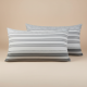 STANDARD PILLOWCASES WINTER PRINTED STRIPE
