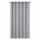 DAMASK JACQUARD EYELET CURTAIN GREY