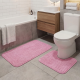 TOILET SET MEMORY FOAM BLOCKS BLUSH